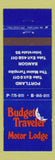 Matchbook Cover - Budget Traveler Motor Lodge Portland Bangor ME