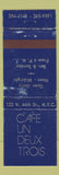 Matchbook Cover - Cafe Un Deux Trois New York City WORN