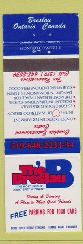 Matchbook Cover - Breslau Restaurant ON