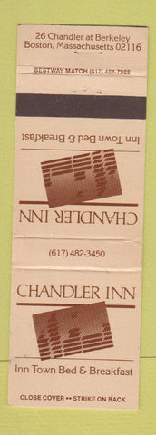Matchbook Cover - Chandler Inn Boston MA WEAR