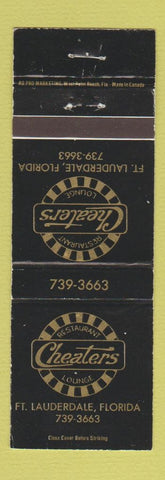 Matchbook Cover - Cheaters Lounge Restaurant Fort Lauderdale FL