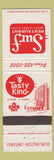 Matchbook Cover - Surf Restaurant Burlington ON Tasty King Steak