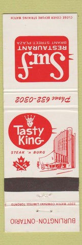 Matchbook Cover - Surf Restaurant Burlington ON Tasty King Steak