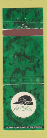 Matchbook Cover - La Folie Black Cat New York City