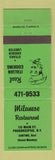 Matchbook Cover - Milanese Restaurant Poughkeepsie NY GREEN