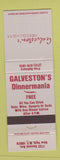 Matchbook Cover - Galveston's Restaurant New York City WEAR