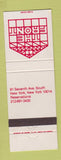 Matchbook Cover - The Front New York City
