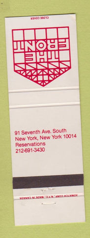 Matchbook Cover - The Front New York City