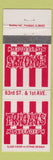 Matchbook Cover - Fridays Nickelodeon