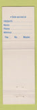 Matchbook Cover - Fridays Nickelodeon