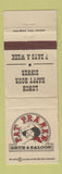 Matchbook Cover - Fat Frank's Saloon