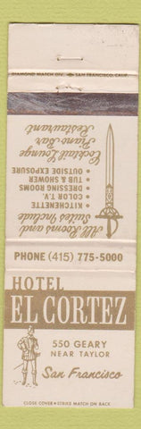 Matchbook Cover - Hotel El Cortez San Francisco CA WEAR