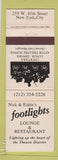 Matchbook Cover - Nick and Eddie's Footlights New York City WEAR