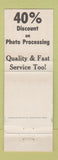 Matchbook Cover - Luvs Health Beauty Aid Stores MA VT RI NH