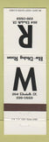Matchbook Cover - R Bar Restaurant New York City