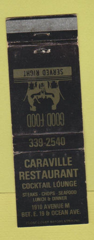 Matchbook Cover - Caraville Restaurant WORN