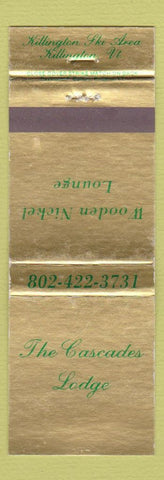 Matchbook Cover - Cascade Lodge Killington VT