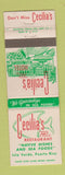 Matchbook Cover - Cecilia's Place Restaurant Isla Verde Puerto Rico