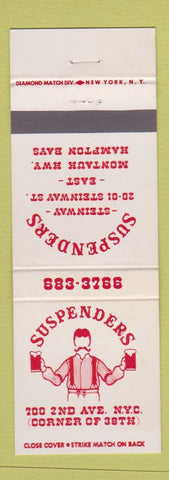Matchbook Cover - Suspenders New York City