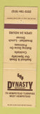 Matchbook Cover - Dynasty Restaurant West Hempstead NY