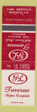 Matchbook Cover - GL Tavern Montreal QC