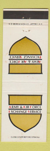 Matchbook Cover - Army and Air Force Exchange Service