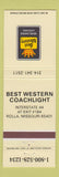 Matchbook Cover - Best Western Coachlight Rolla MO