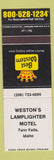 Matchbook Cover - Best Western Weston's Lamplighter Motel Twin Falls ID