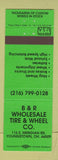Matchbook Cover - B&R Tire and Wheel Youngstown OH GREEN