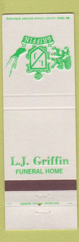 Matchbook Cover - LJ Griffin Funeral Home Westland MI