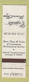 Matchbook Cover - Cappetta Funeral Home Chicago IL WEAR