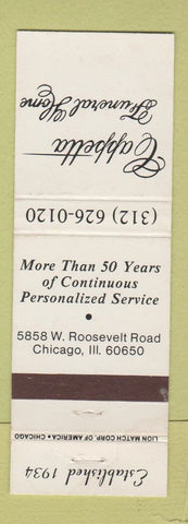 Matchbook Cover - Cappetta Funeral Home Chicago IL WEAR