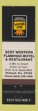 Matchbook Cover - Best Western Flamingo Motel Portland OR