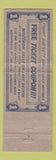 Matchbook Cover - Tommy Bartlett Show Wisconsin Dells WI girlie
