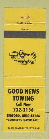 Matchbook Cover - Good News Towing Bedford OH WEAR