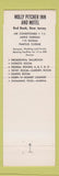 Matchbook Cover - Molly Pitcher Inn Redbank NJ