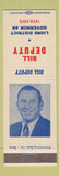 Matchbook Cover - Bill Deputy Lions Club District Governor 1972