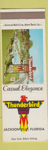 Matchbook Cover - Thunderbird Motor Hotel Jacksonville FL