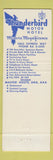 Matchbook Cover - Thunderbird Motor Hotel Jacksonville FL
