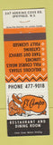 Matchbook Cover - El Campo Restaurant Spryfield NS