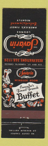 Matchbook Cover - Savarin Lounge Toronto ON