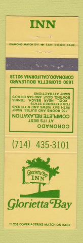 Matchbook Cover - Glorietta Bay Inn Coronado CA