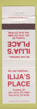 Matchbook Cover - Ilija's Place Cudahy WI