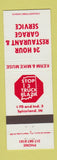 Matchbook Cover - Stop 3 Truck Stop Spiceland IN
