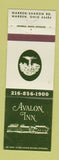 Matchbook Cover - Avalon Inn Warren OH WEAR