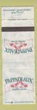 Matchbook Cover - Pappadeaux Seafood Houston TX
