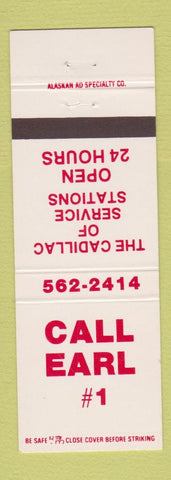 Matchbook Cover - Call Earl oil gas