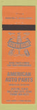 Matchbook Cover - American Auto Parts Salt Lake City UT ORANGE