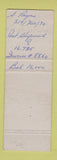 Matchbook Cover - Ratte Tire Shop Quebec QC