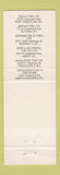 Matchbook Cover - Big O Tires McAllister Vancouver BC